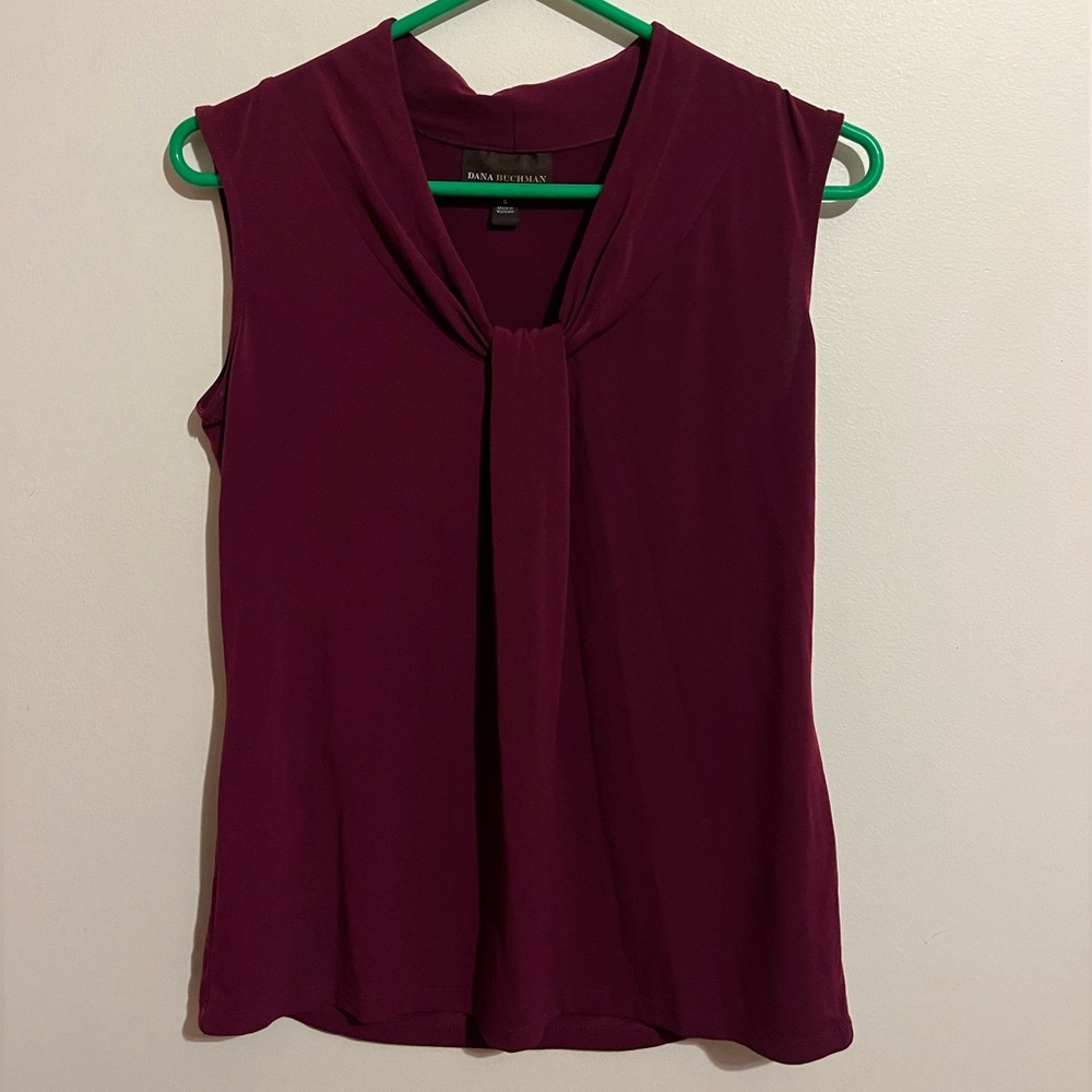 Dana Buchman brand Purple formal blouse